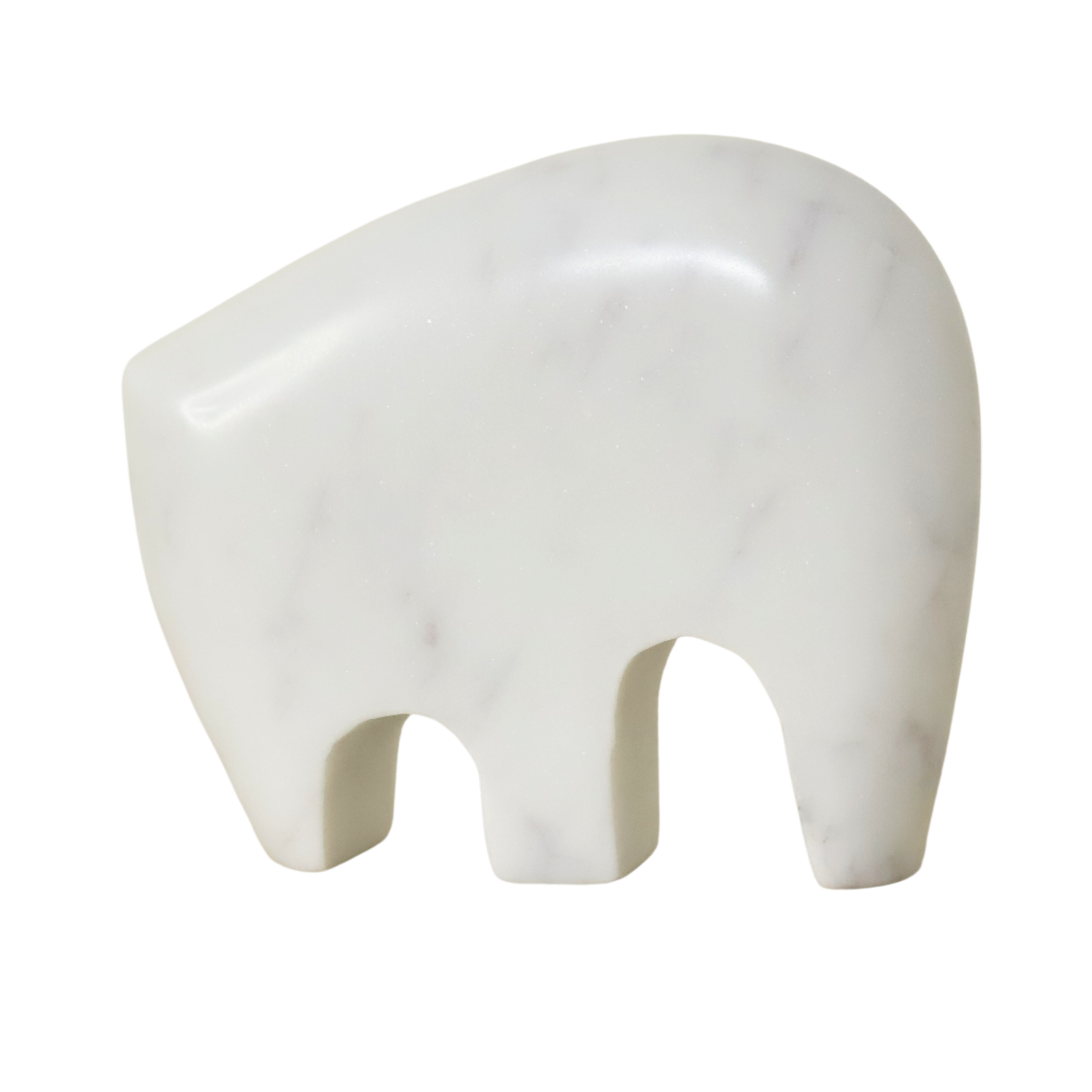 Handcrafted Marble Elephant Figurine set of two