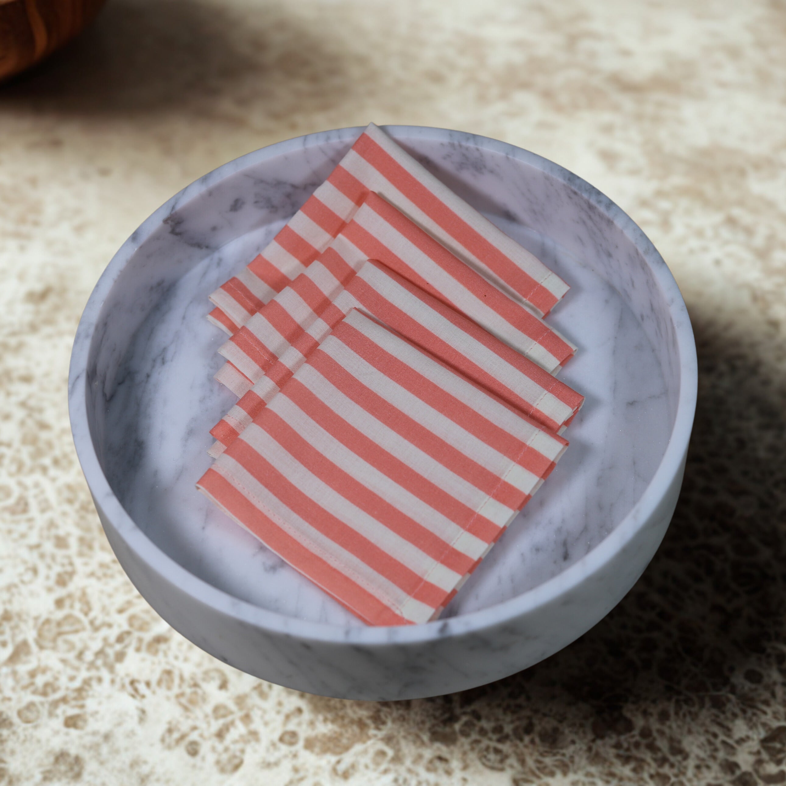 Cocktail Stripe Cotton Napkins – Set of 4