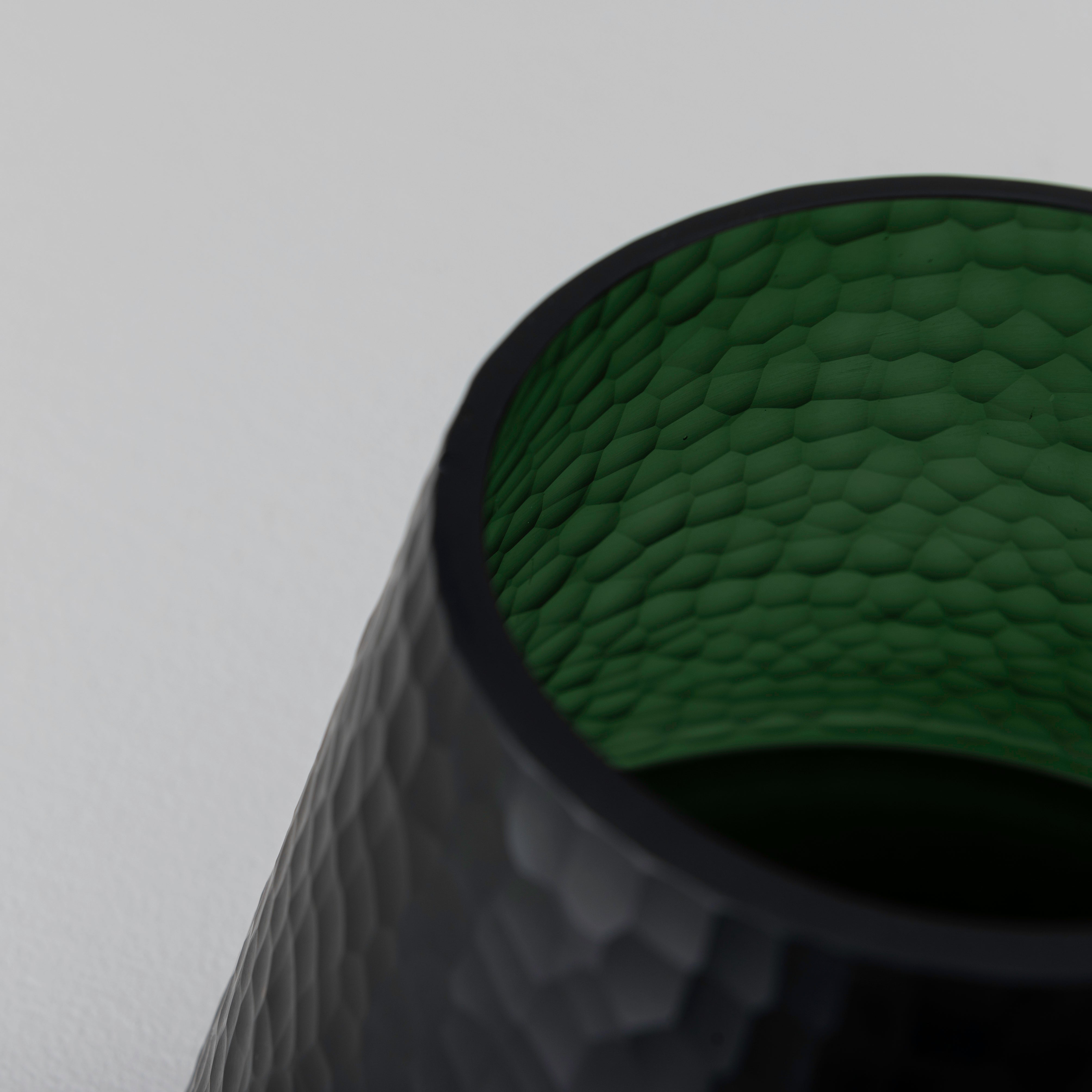 Glass Vase Luxury Glass Vase Emerald Green Glass Vases