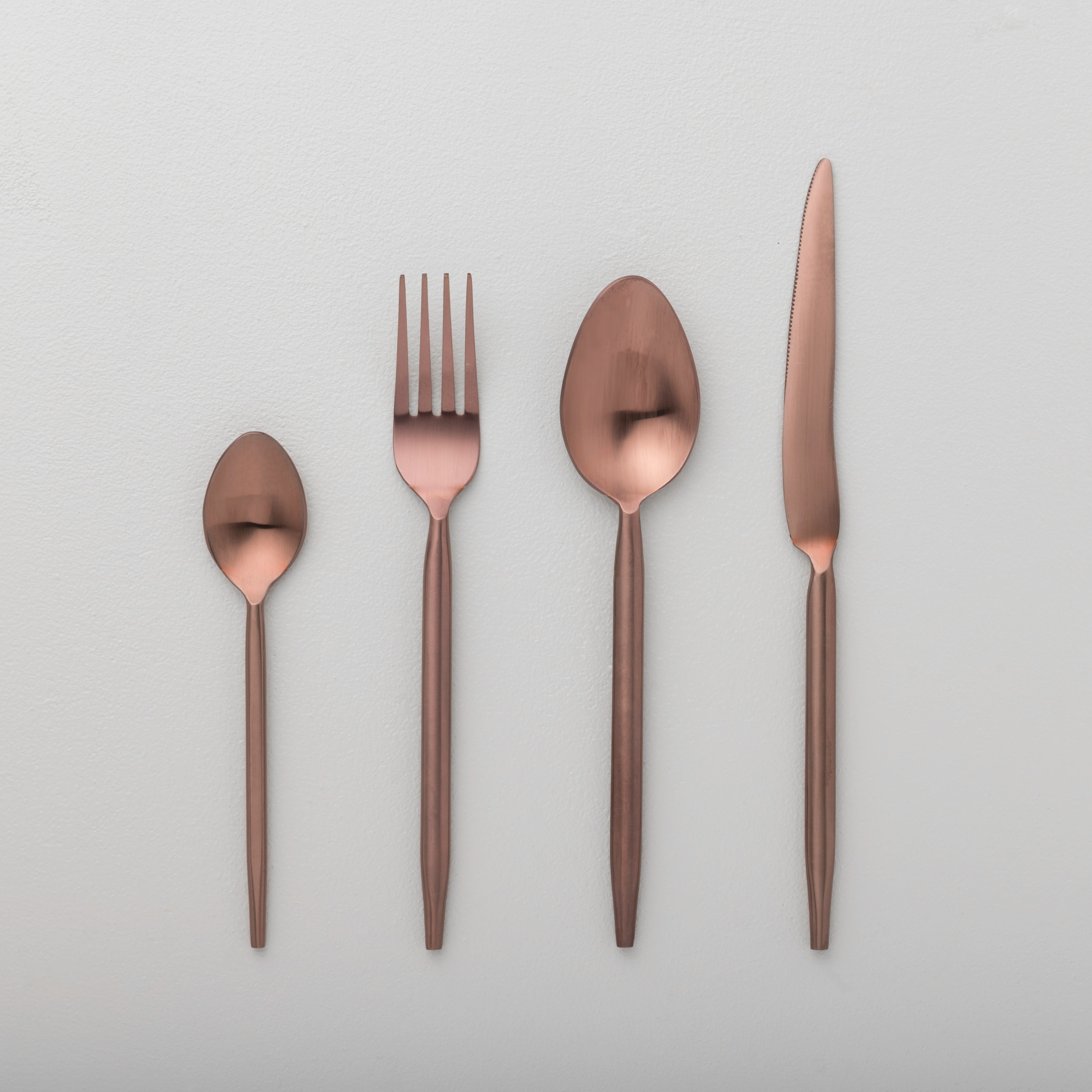 Seven Star Handmade Cutlery in Rosegold Matte Finish