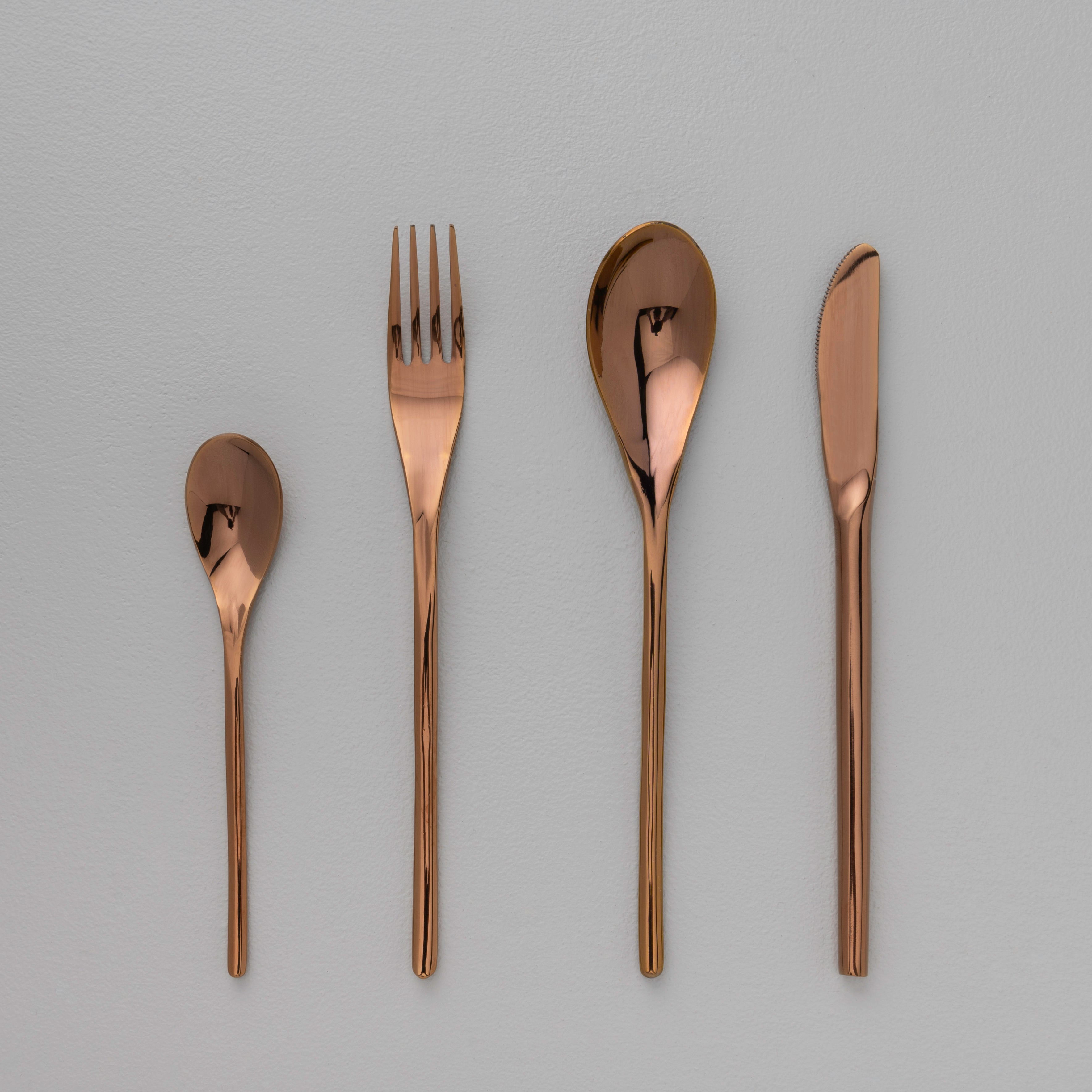 Symphony of Elegance Cutlery Rosegold Finish