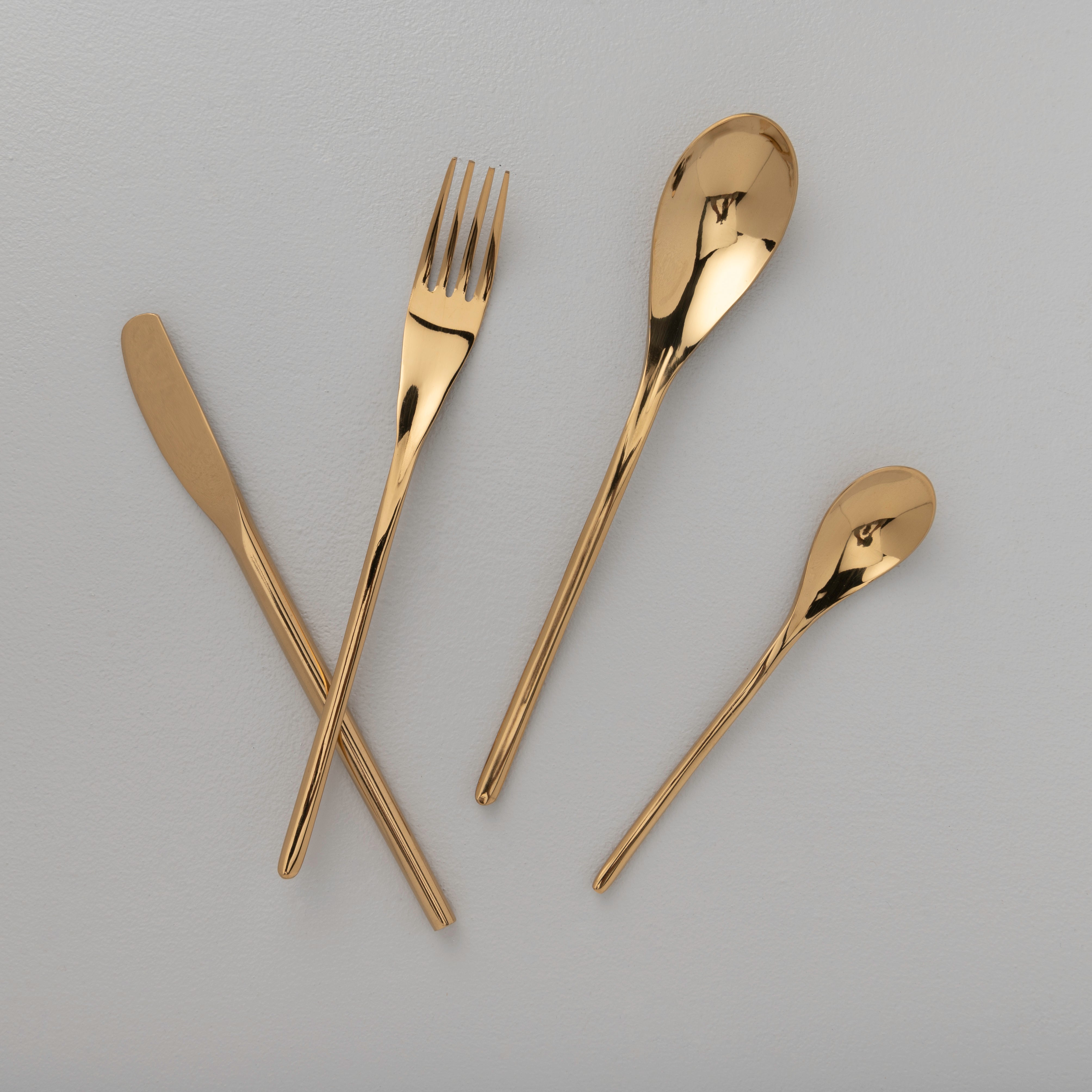 Cutlery Set Luxury Gold Finish Symphony of Elegance 16 pcs. set