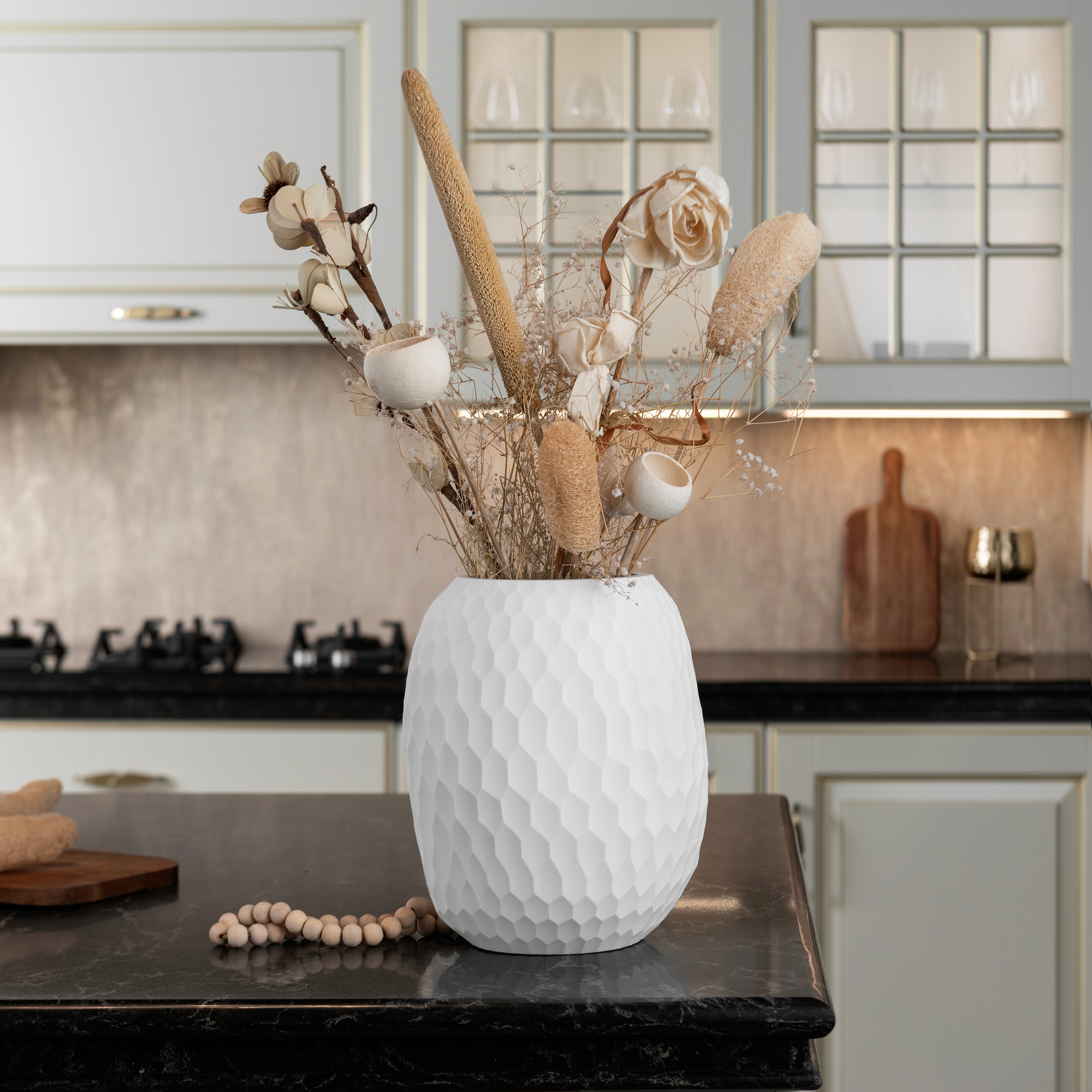 Linear Frost – Handcrafted Glass Vase