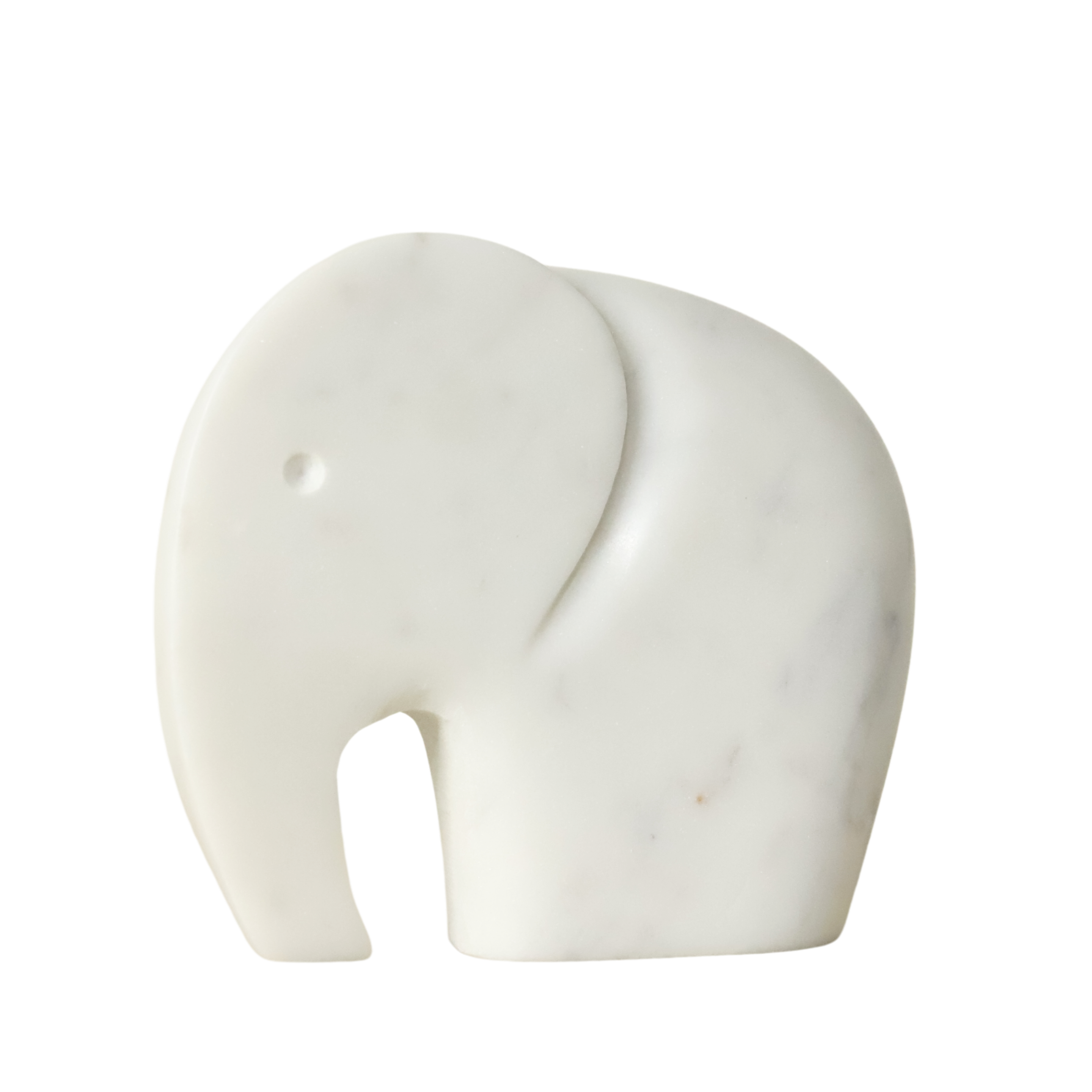 Handcrafted Marble Elephant Figurine set of two
