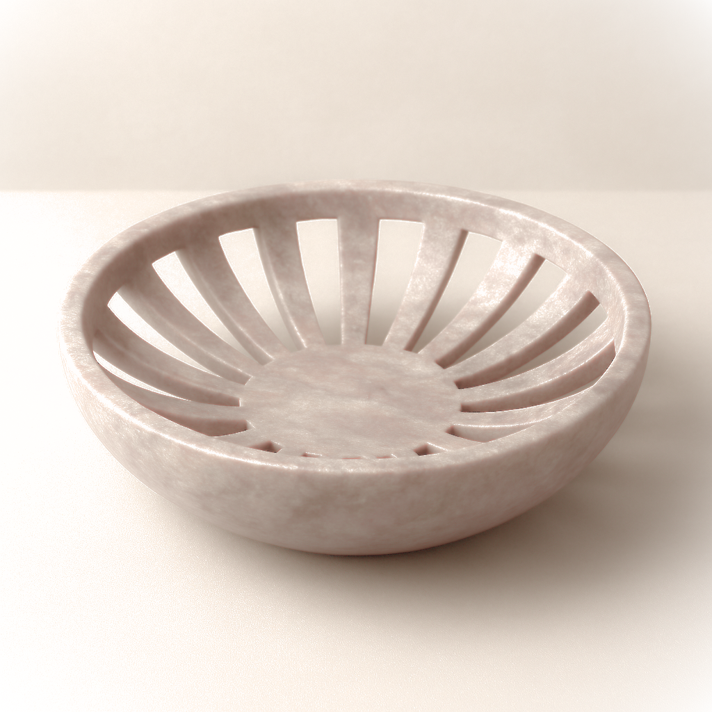 Dune Bloom Sandstone Bowl