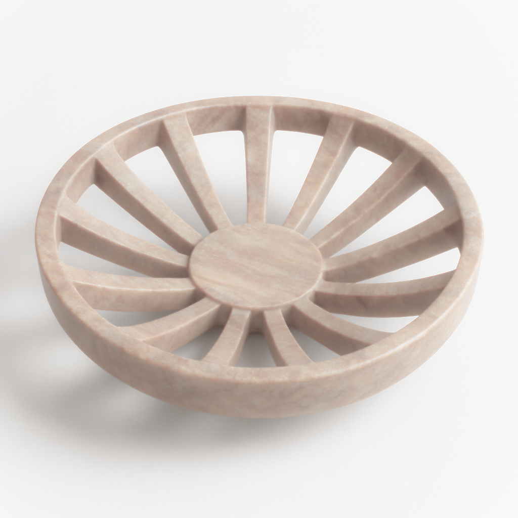 Dune Bloom Sandstone Bowl