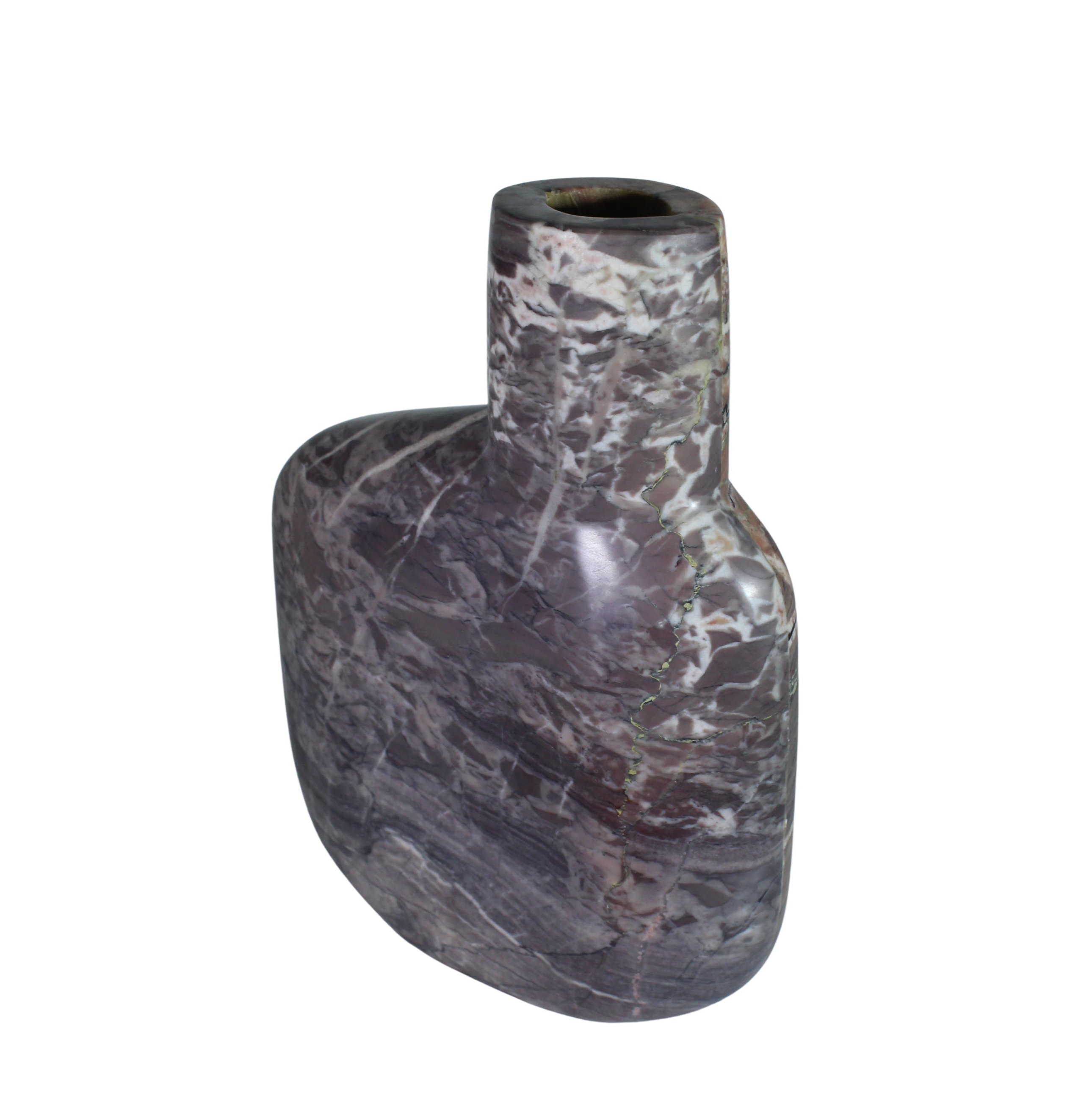 Marquina Mist – Travertine Marble Vase