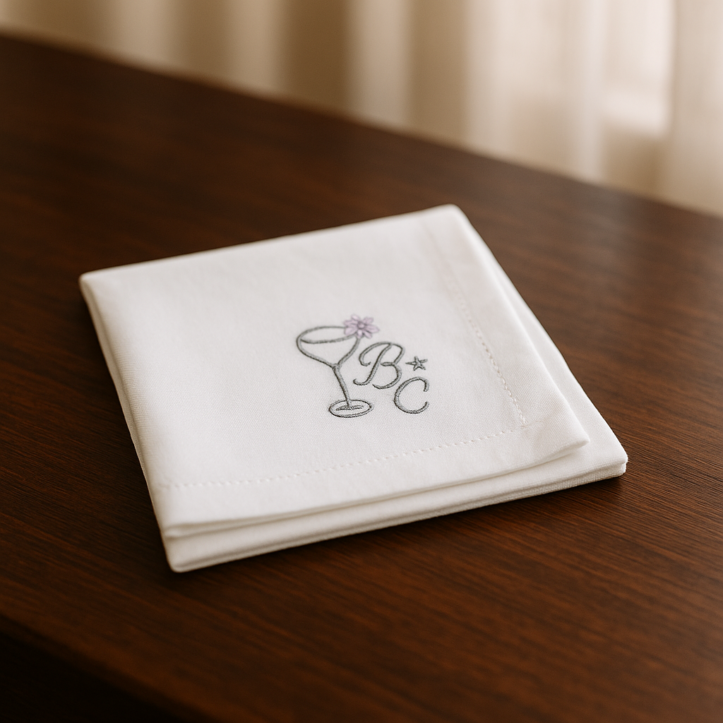 Élan Marble Coasters + Cocktail Napkins