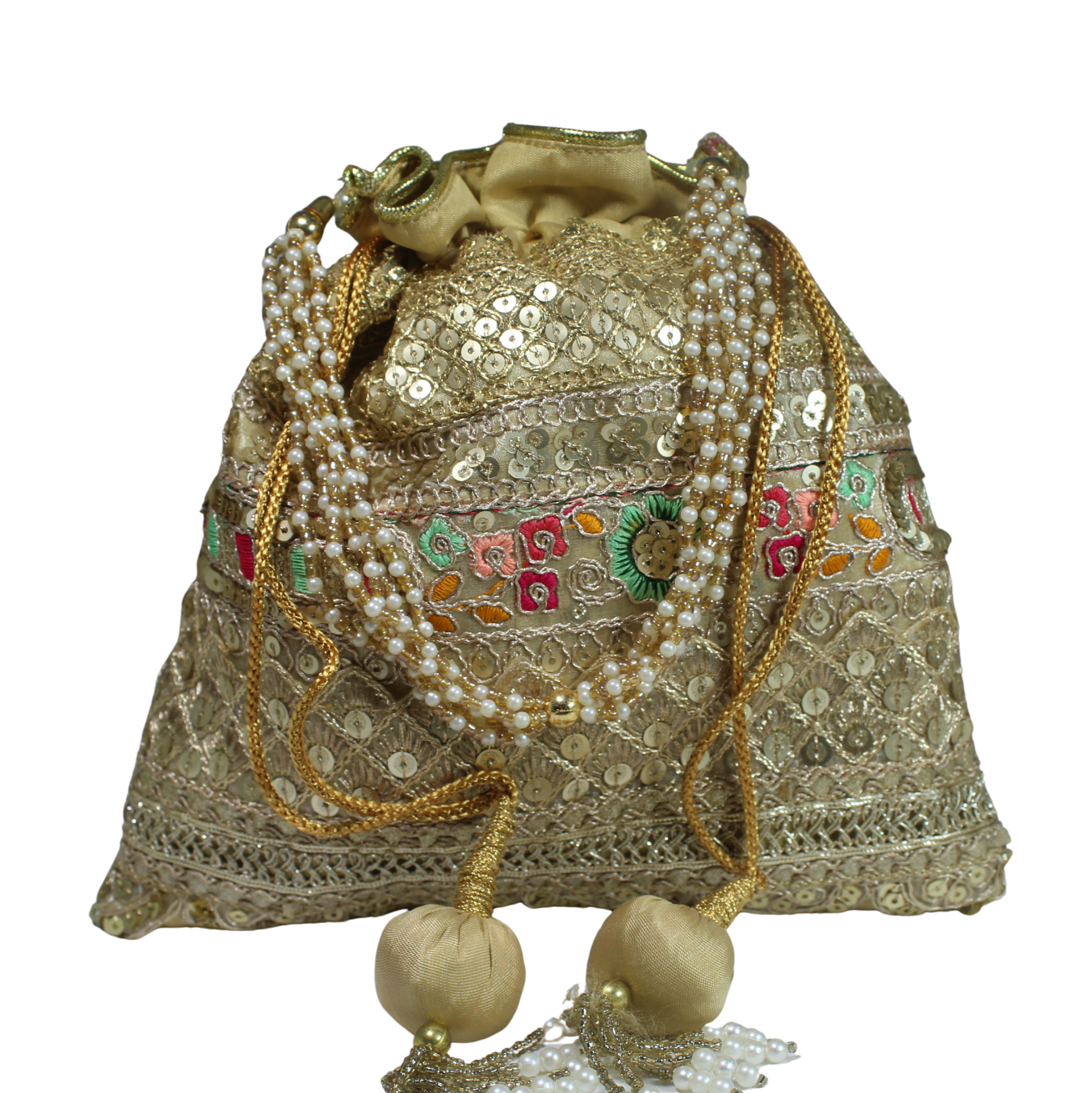 Nazaqat Gold Potli Wedding Collection