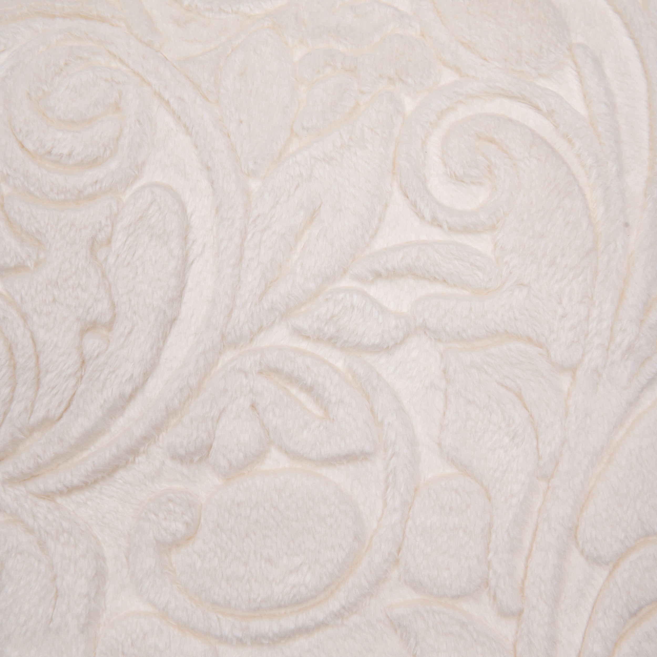 Ivory Embossed Velvet Cushion Cover – Luxe Textured Design