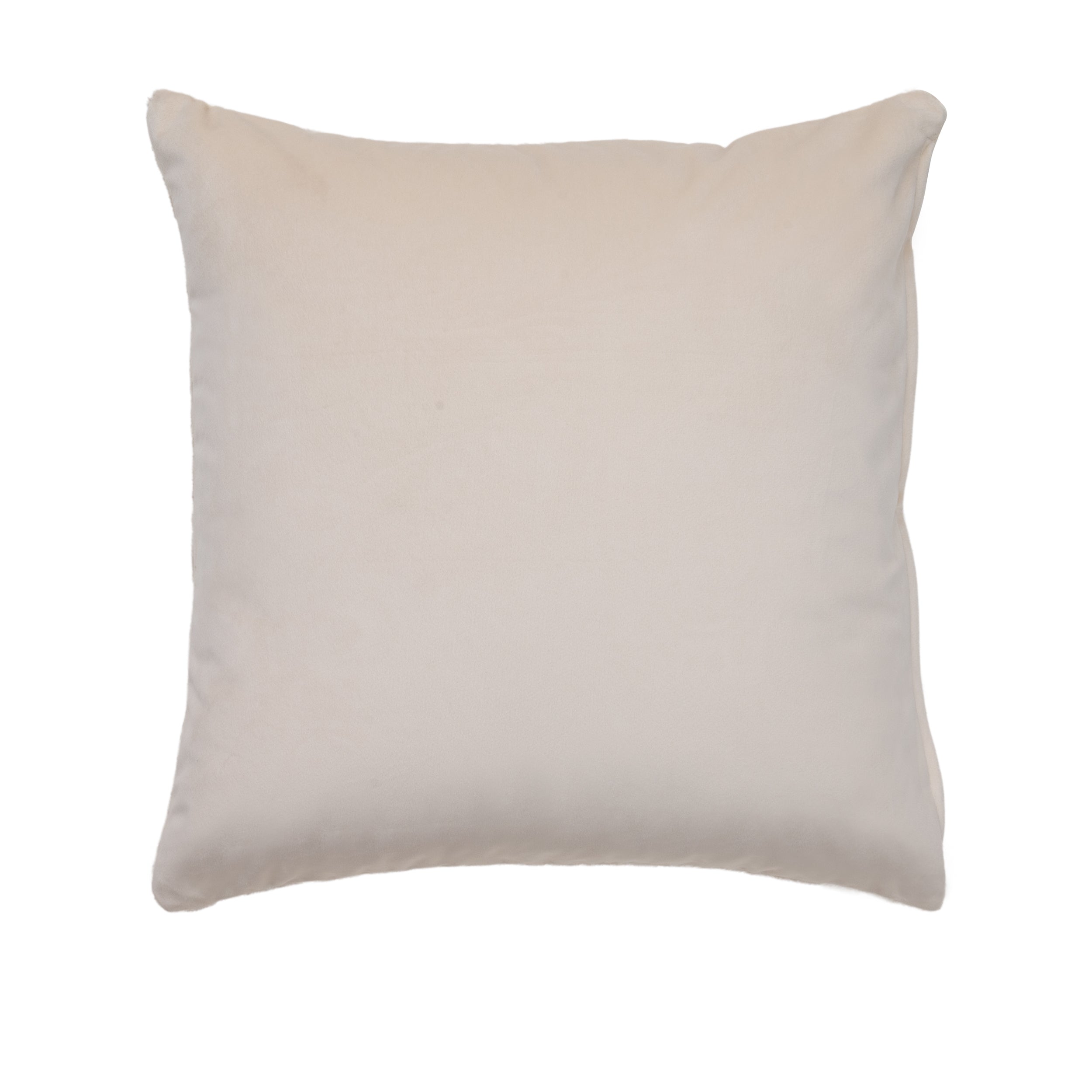 Ivory Embossed Velvet Cushion Cover – Luxe Textured Design
