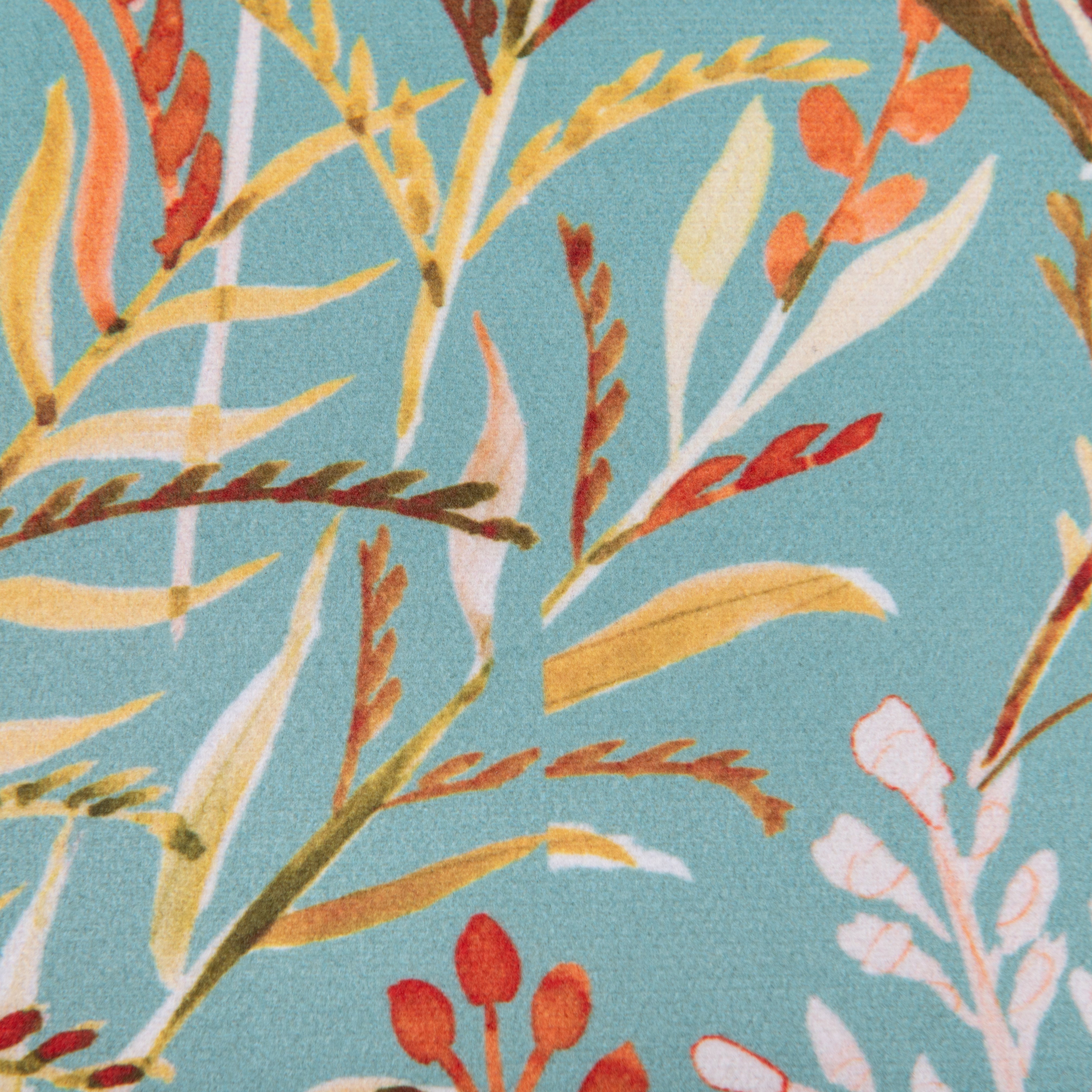 Botanical Bloom Velvet Cushion Cover