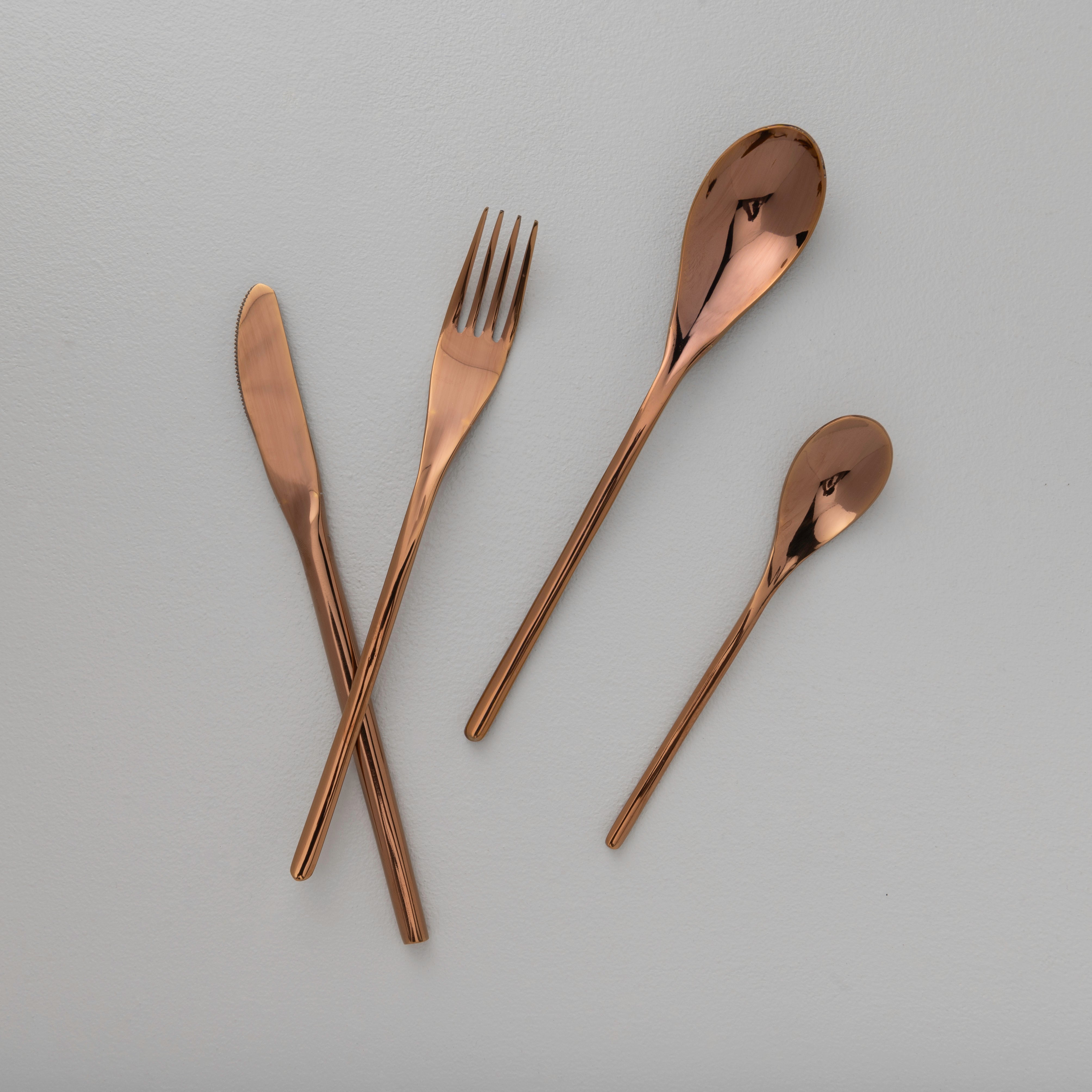 Symphony of Elegance Cutlery Rosegold Finish