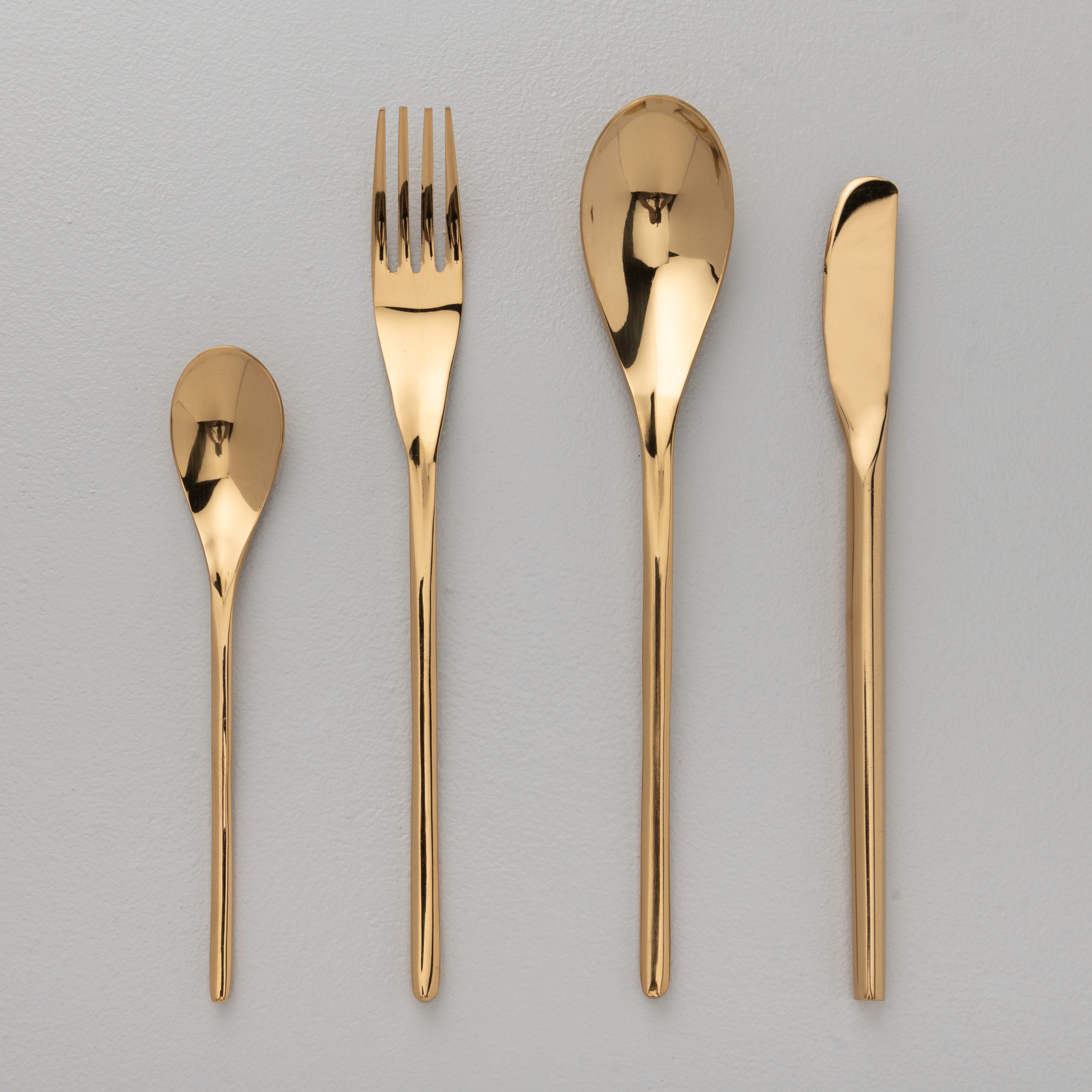 Symphony of Elegance Cutlery Golden Finish