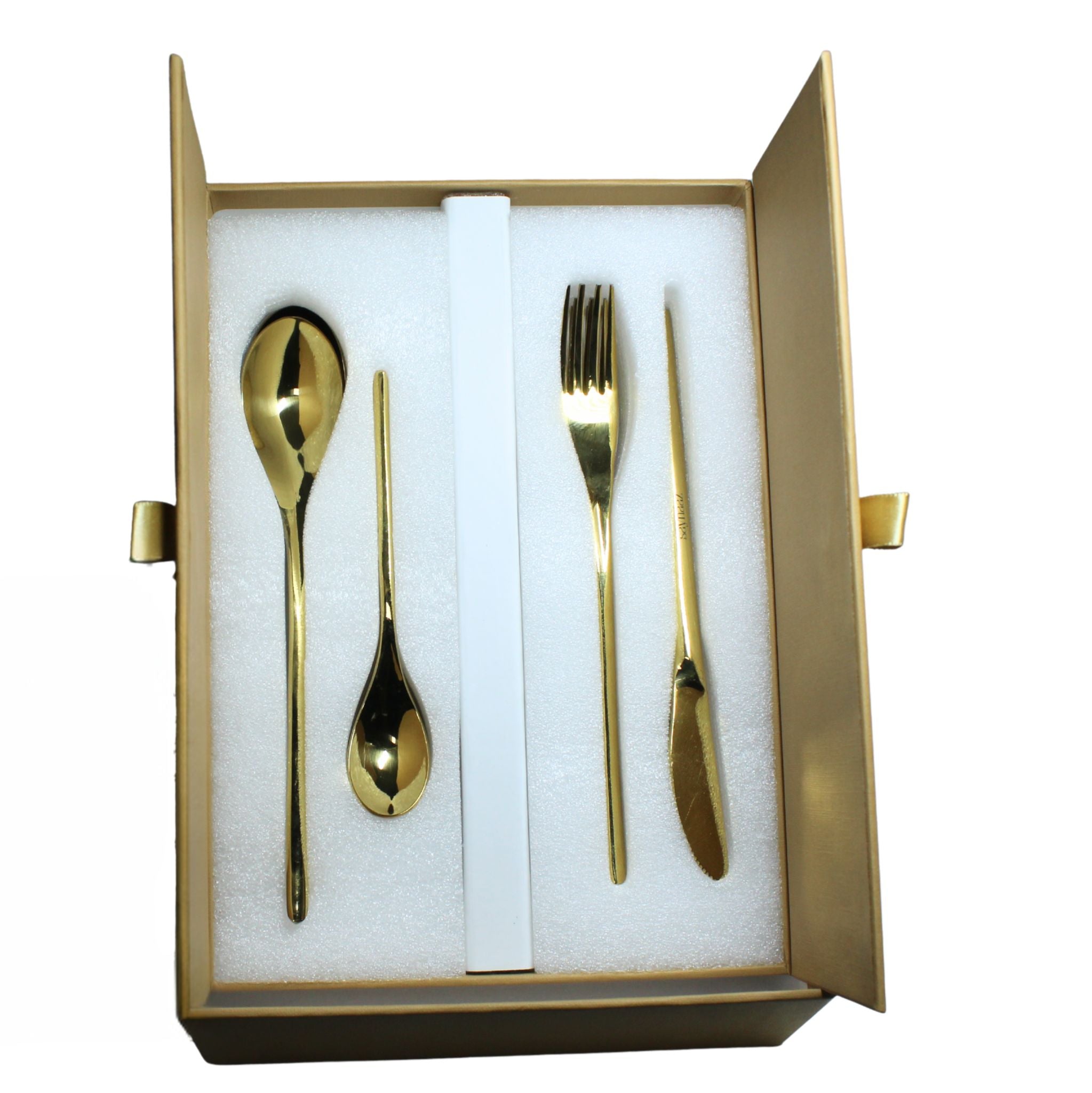 Cutlery Set Luxury Gold Finish Symphony of Elegance 16 pcs. set