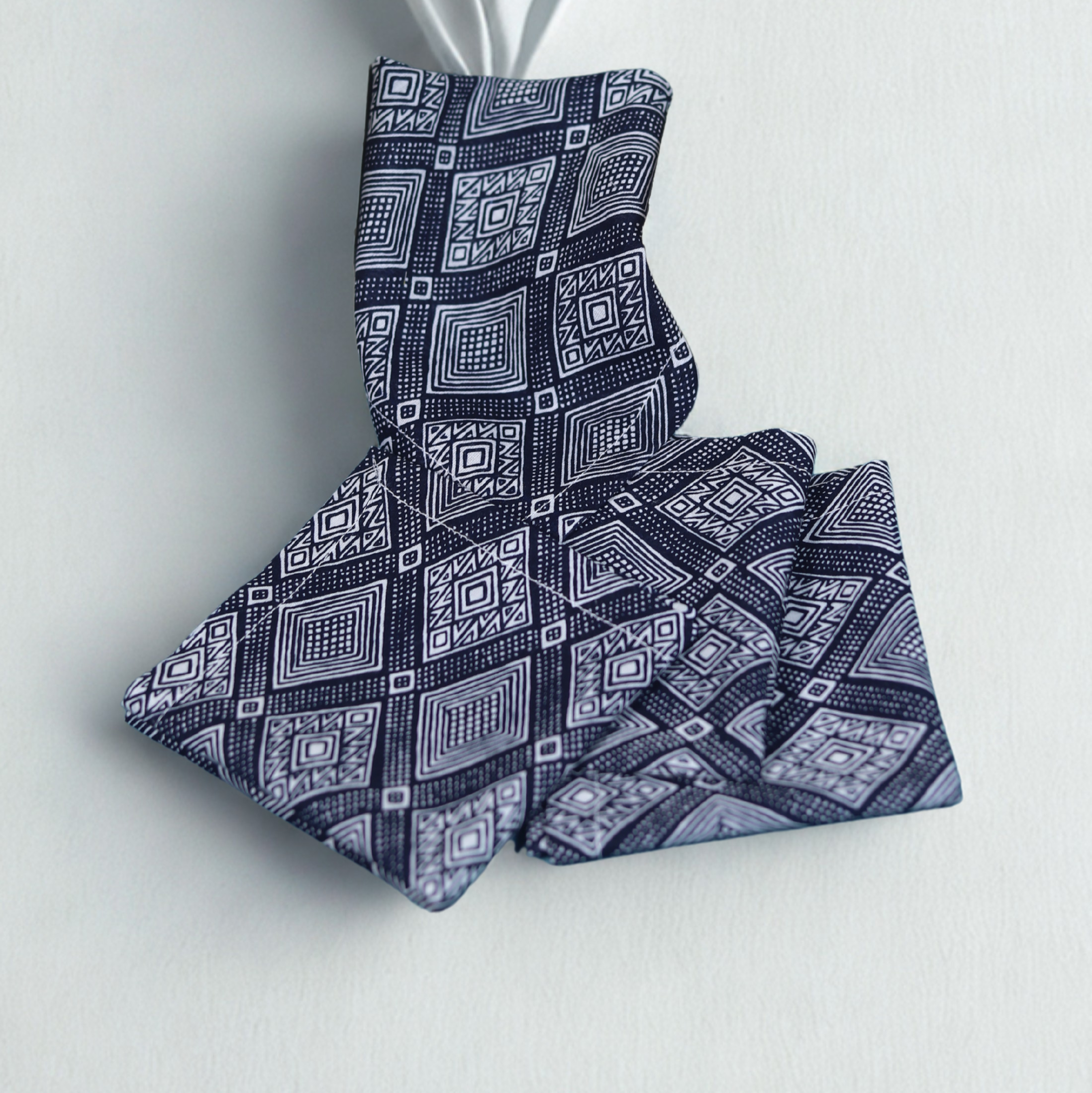 Noir Tribal Cotton Cocktail Napkins – Set of 4