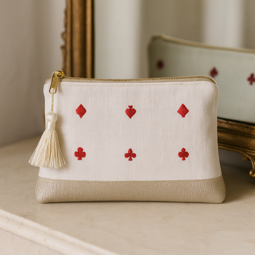 Royal Flush Makeup Pouch