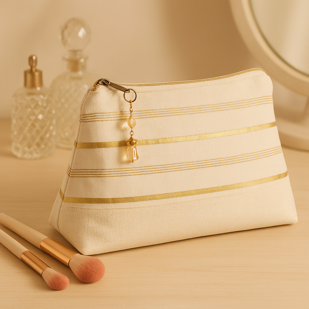 Golden Whisper Makeup Pouch-Rakhi Addition