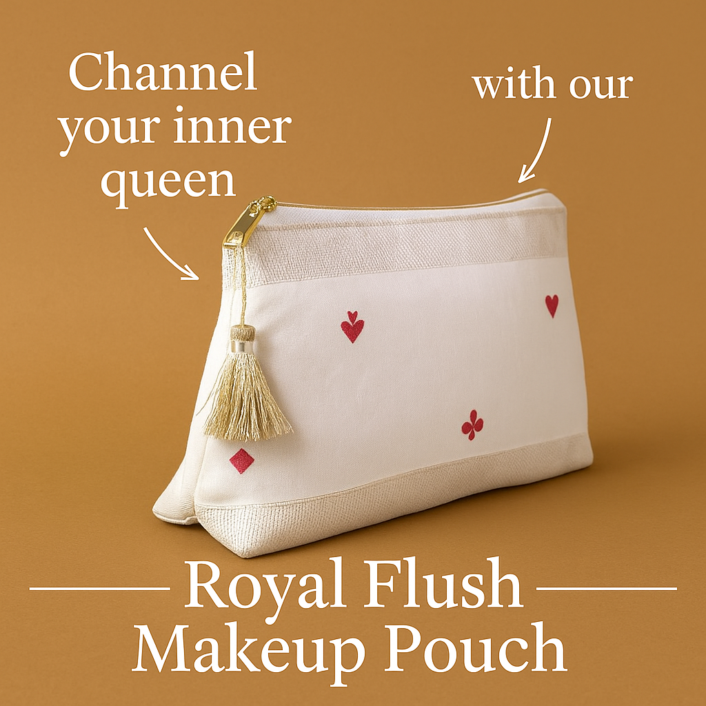 Royal Flush Makeup Pouch