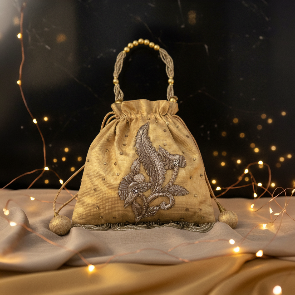 Zaraana Gold Luxe Potli