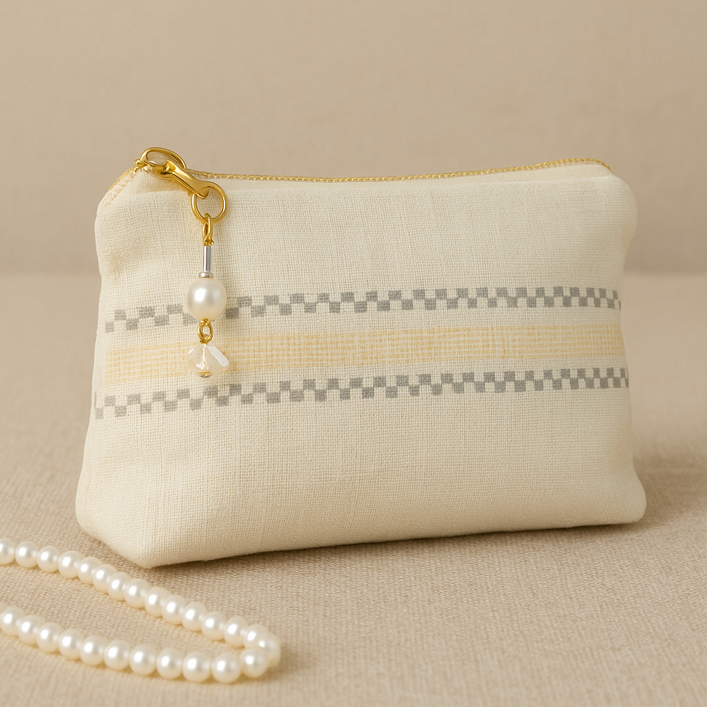 Pearl Mesh Luxe Pouch-Rakhi addition
