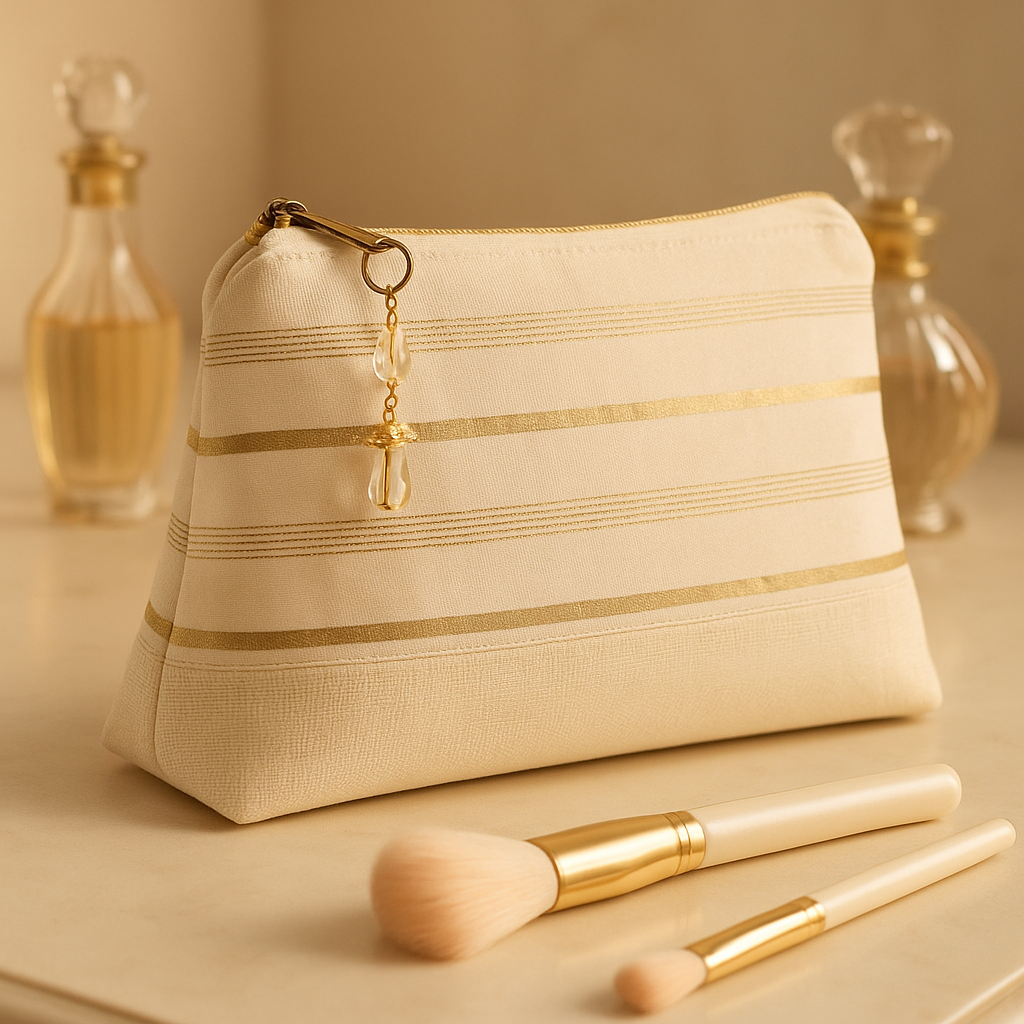 Golden Whisper Makeup Pouch-Rakhi Addition